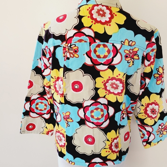 Gandy Couture retro floral jacket size large - Picture 6 of 7